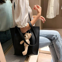 将图片加载到图库查看器,Elegant Ladies 2 piece set / suit Handbag Composite Bag Set Ladies Handbag Large Shoulder Bag Purse Bag Handbag For Females