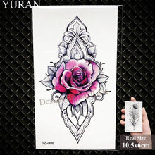 Load image into Gallery viewer, Elegant Lavender Flower Tattoo Stickers Temporary Waterproof Colorful Modern Children Tattoo