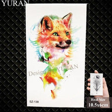 Load image into Gallery viewer, Elegant Lavender Flower Tattoo Stickers Temporary Waterproof Colorful Modern Children Tattoo