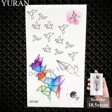 Load image into Gallery viewer, Elegant Lavender Flower Tattoo Stickers Temporary Waterproof Colorful Modern Children Tattoo
