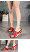 Load image into Gallery viewer, Elegant Men Black Soft Slides Light-Weight Anti-Slip Home Slippers Summer Anti-Odor House Shoes Unisex Shower Bathroom Slipper EVA Massage Foam Super Soft Non-Slip Slippers