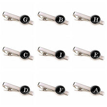 Load image into Gallery viewer, Elegant Men Fashion 26 Alphabet Letters Tie Clips Letter Tie Clip Men's Fashion Tie Pin Buckle Clip Tie Decoration Suit Accessories Name Letters Jewelry Men Necktie Clip Pin Suit Accessories Classic Initials Alphabet A-Z Tie Clips
