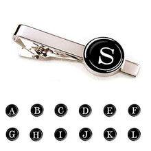 Load image into Gallery viewer, Elegant Men Fashion 26 Alphabet Letters Tie Clips Letter Tie Clip Men's Fashion Tie Pin Buckle Clip Tie Decoration Suit Accessories Name Letters Jewelry Men Necktie Clip Pin Suit Accessories Classic Initials Alphabet A-Z Tie Clips