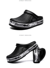 Load image into Gallery viewer, Elegant Mens Sandals Black Garden Casual Aqua Clogs Summer Slides Beach Swimming Shoes Slippers Garden Clogs Sandals Arch Support Cushioned Yard Beach Clogs