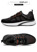 将图片加载到图库查看器,Elegant Mens Sneakers Sport Mesh Trainers Lightweight Running Shoes Outdoor Athletic Breathable Non-Slip Casual Comfortable Outdoor Sport Sneakers