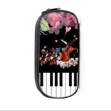 将图片加载到图库查看器,Elegant Music Note Piano Pen Case Holder Stylish Black/White Pencil Bag Guitar Pencil Case Unique Stationery Case For School