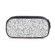 将图片加载到图库查看器,Elegant Music Note Piano Pen Case Holder Stylish Black/White Pencil Bag Guitar Pencil Case Unique Stationery Case For School