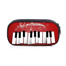 将图片加载到图库查看器,Elegant Music Note Piano Pen Case Holder Stylish Black/White Pencil Bag Guitar Pencil Case Unique Stationery Case For School