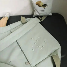 Load image into Gallery viewer, Elegant Nylon Candy Color Waterproof School Bags for Teenagers Girls And Women Nice Patchwork On Backpack For Female