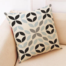 Load image into Gallery viewer, Elegant Pattern Printed Throw Pillow Modern Soft Linen Blend Cushion Home Decorative Fashion Geometric Pattern Throw Pillow Covers Square Decorative Cushion Case For Home Pillows Case