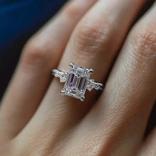 Load image into Gallery viewer, Elegant Princess Cut Cubic Zirconia Engagement Ring