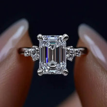 Load image into Gallery viewer, Elegant Princess Cut Cubic Zirconia Engagement Ring