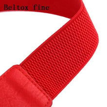 Load image into Gallery viewer, Elegant PU Leather Elastic Women Dress Belts Fashion Stretchy Thick Waist Dress Plus Size Waistbands For Women