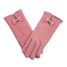 Load image into Gallery viewer, Elegant Red Autumn Full Finger Warm Women Gloves Classic Soft Comfortable Winter One Size Gloves For Women