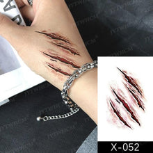 Load image into Gallery viewer, Elegant Small Waterproof Temporary Tattoo Sticker Makeup Flame Finger Black Square Rose Flower High Quality Design For Womens