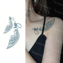 Load image into Gallery viewer, Elegant Small Waterproof Temporary Tattoo Sticker Makeup Flame Finger Black Square Rose Flower High Quality Design For Womens