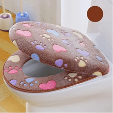 Load image into Gallery viewer, Elegant Soft And Comfortable Toilet Seat Cover Warm Waterproof Bathroom Bathroom Covers Bright Colors