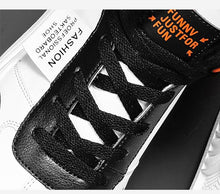 将图片加载到图库查看器,Elegant Sport Men's Sneaker Trend High Top Platform Shoes Spring Vulcanized Shoes Leather Casual Sport Fashion Flat Low Top Sneaker Lace-up Modern Design