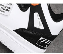 将图片加载到图库查看器,Elegant Sport Men's Sneaker Trend High Top Platform Shoes Spring Vulcanized Shoes Leather Casual Sport Fashion Flat Low Top Sneaker Lace-up Modern Design