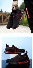 Load image into Gallery viewer, Elegant Sport Mens Sneakers Running Casual Shoes Spring New Lightweight Breathable Espadrilles Flying Woven Running Shoes Mesh Workout Casual Sports Mens Sneakers