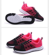 将图片加载到图库查看器,Elegant Sport Womens Sneakers Flats Casual Tennis Shoes Summer Lace-Up Mesh Light Breathable Casual Comfort Non Slip Lightweight Breathable Mesh Athletic Sneakers
