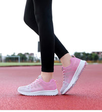 将图片加载到图库查看器,Elegant Sport Womens Sneakers Flats Casual Tennis Shoes Summer Lace-Up Mesh Light Breathable Casual Comfort Non Slip Lightweight Breathable Mesh Athletic Sneakers