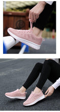 将图片加载到图库查看器,Elegant Sport Womens Sneakers Flats Casual Tennis Shoes Summer Lace-Up Mesh Light Breathable Casual Comfort Non Slip Lightweight Breathable Mesh Athletic Sneakers