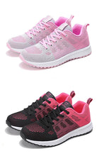 将图片加载到图库查看器,Elegant Sport Womens Sneakers Flats Casual Tennis Shoes Summer Lace-Up Mesh Light Breathable Casual Comfort Non Slip Lightweight Breathable Mesh Athletic Sneakers