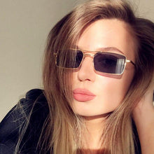将图片加载到图库查看器,Elegant Square Sunglasses For Women Luxury Eyewear For Women/Men High Quality Metal Glasses For Women Outdoor Lightweight Sunglasses For Men Retro Design