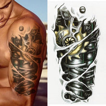 将图片加载到图库查看器,Elegant Temporary Waterproof Tattoos Big Tribal Sticker Black Large Body Art Makeup Fake Tattoo For Mens Womens