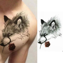 将图片加载到图库查看器,Elegant Temporary Waterproof Tattoos Big Tribal Sticker Black Large Body Art Makeup Fake Tattoo For Mens Womens