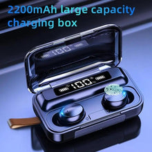 将图片加载到图库查看器,Elegant TWS Bluetooth 5.0 Earphones 2200mAh Charging Box Modern Wireless Headphone 9D Stereo Sports Waterproof Earbuds Luxury Headsets With Microphone Wireless Headphones with LED Display Wireless Earbuds with Mic, IPX8 Waterproof Touch Control Headphones
