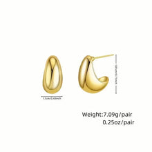 Load image into Gallery viewer, Elegant Water Drop Hoop Earrings for Women