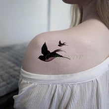 将图片加载到图库查看器,Elegant Waterproof Tattoo Sticker Sun Moon Fake Tatto Fashion Moon Temporary Fun Sun Wave Magic Tatoos For Womens Mens