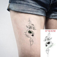 Load image into Gallery viewer, Elegant Waterproof Temporary Tattoo Sticker Cat Fox Flash Tatoo Neck Hand Modern Tattoo Stickers Butterflies Cats For Womens