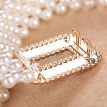 Load image into Gallery viewer, Elegant White Pearl Elastic Buckle Belt For Women Luxurious Strap Pearls Waistband Fashionable Design