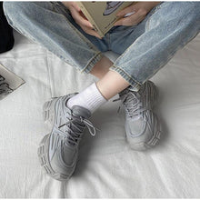 Load image into Gallery viewer, Elegant Women's Sneakers Lace Up Thick Platform Casual Shoes Leather Comfortable Walking Footwear Fashion New Lightweight Casual Everyday Walking Fashion Sneakers