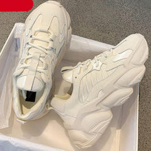 Load image into Gallery viewer, Elegant Women's Sneakers Lace Up Thick Platform Casual Shoes Leather Comfortable Walking Footwear Fashion New Lightweight Casual Everyday Walking Fashion Sneakers