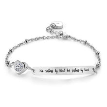 Load image into Gallery viewer, Elegant Women Stainless Steel Best Friends Bracelet Bangle Friend Jewelry Friendship Gift Cute Message Sisters Stainless Steel Cuff Bangle Gifts For Teen Girls Daughter Sister Best Friend