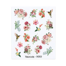 Load image into Gallery viewer, Embossed Nails Sticker 3D Flower Leaves Slider Water Transfer Nail Decals for Nail Art Transfer Sticker 3D Wave Design Decoration for Women Girls Art Stickers Decal Decoration Metallic Curve Strip Line Nail Decor