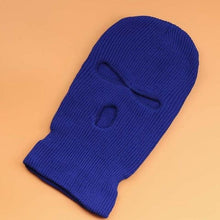Load image into Gallery viewer, Embroidery Three-hole Balaclava Knit Hat Army Tactical CS Winter Ski Riding Mask Beanie Prom Party Mask Warm Mask Three 3 Hole Balaclava Knit Hat Ski Mask 3-Hole Knit Hat Full Face Cover Balaclava Hats Funny Party Embroidery Beanies Caps