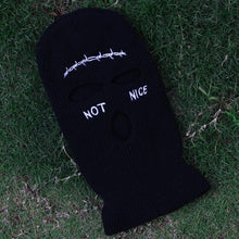 Load image into Gallery viewer, Embroidery Three-hole Balaclava Knit Hat Army Tactical CS Winter Ski Riding Mask Beanie Prom Party Mask Warm Mask Three 3 Hole Balaclava Knit Hat Ski Mask 3-Hole Knit Hat Full Face Cover Balaclava Hats Funny Party Embroidery Beanies Caps