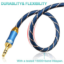 Load image into Gallery viewer, Gold Plated 3.5mm Audio Aux Cable For Car Headphone Speaker Mobile Phone