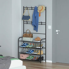 将图片加载到图库查看器,Entryway Coat Hat Rack Shoe Storage Shelf