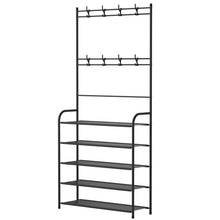 将图片加载到图库查看器,Entryway Coat Hat Rack Shoe Storage Shelf