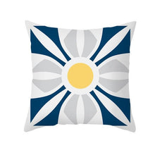 Load image into Gallery viewer, Ethnic Floral Patterns Sofa Cushion Cases Nordic Geometric Simple Blue Modern Decorative Throw Pillow Case Cushion Case For Room Bedroom Pillows Case Bohemian Decor Home Pillows 45x45CM