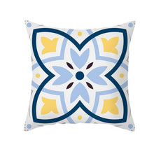Load image into Gallery viewer, Ethnic Floral Patterns Sofa Cushion Cases Nordic Geometric Simple Blue Modern Decorative Throw Pillow Case Cushion Case For Room Bedroom Pillows Case Bohemian Decor Home Pillows 45x45CM