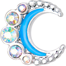 Load image into Gallery viewer, Auora Gem Encrusted Crescent Moon Cartilage Tragus Earring
