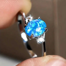 Load image into Gallery viewer, Exquisite Oval Artificial Opal Rings