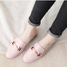Load image into Gallery viewer, Exquisite Woman Slides Outdoor Platform Slippers Square Ladies Mules Slip On Comfortable Pointed Toe Womens Loafers Women's Flats Mules Loafers Shoes For Women